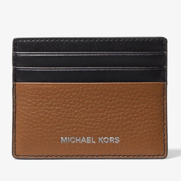 Michael Kors Handbags - Michael Kors Cooper Pebbled Leather Tall Card Case